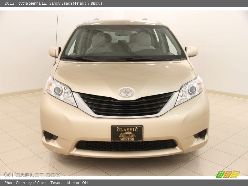 Sandy Beach Metallic / Bisque 2013 Toyota Sienna LE