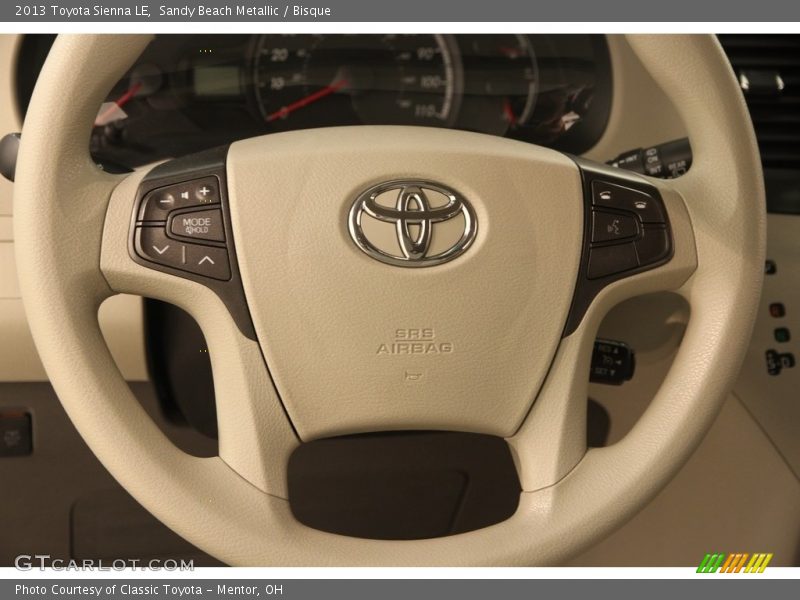 Sandy Beach Metallic / Bisque 2013 Toyota Sienna LE