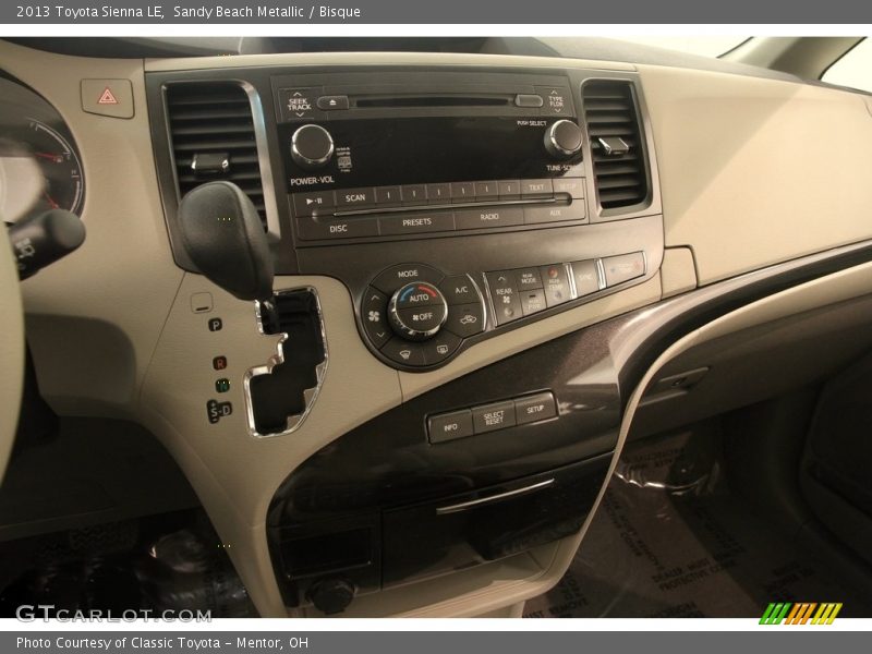 Sandy Beach Metallic / Bisque 2013 Toyota Sienna LE