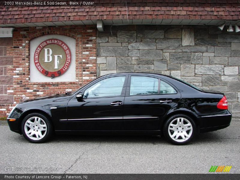 Black / Oyster 2003 Mercedes-Benz E 500 Sedan