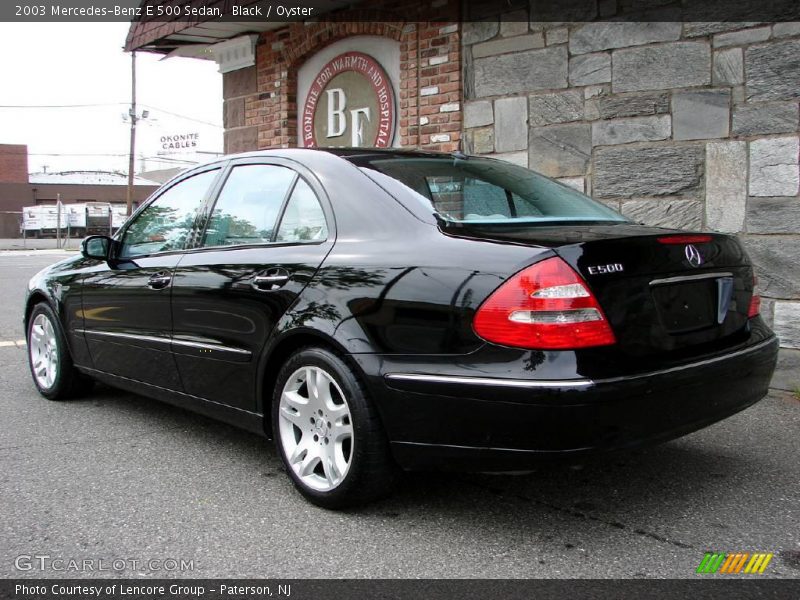 Black / Oyster 2003 Mercedes-Benz E 500 Sedan