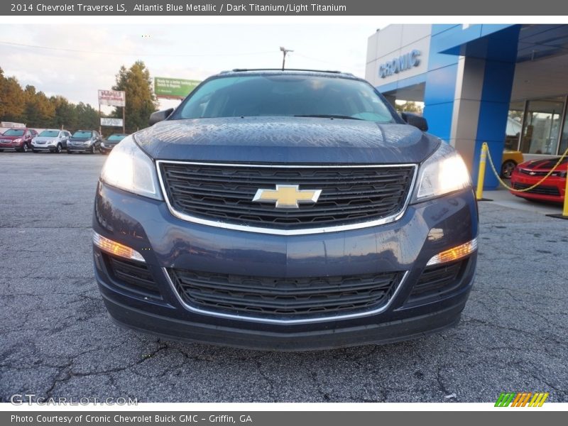 Atlantis Blue Metallic / Dark Titanium/Light Titanium 2014 Chevrolet Traverse LS