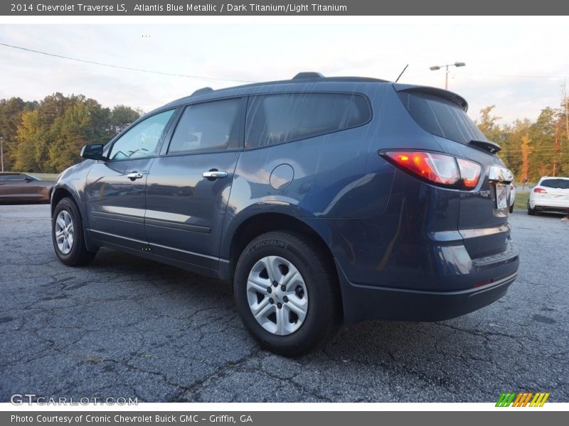 Atlantis Blue Metallic / Dark Titanium/Light Titanium 2014 Chevrolet Traverse LS