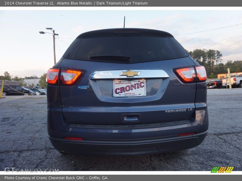Atlantis Blue Metallic / Dark Titanium/Light Titanium 2014 Chevrolet Traverse LS