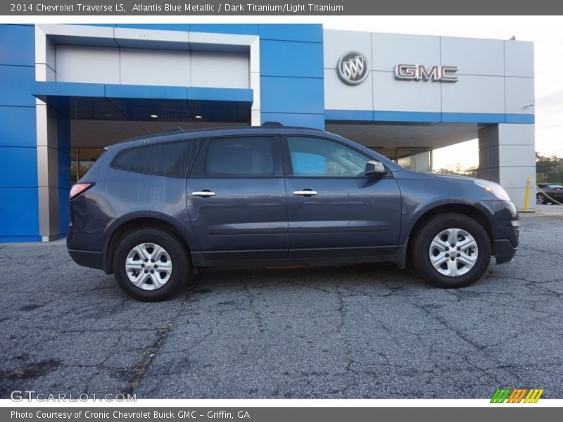 Atlantis Blue Metallic / Dark Titanium/Light Titanium 2014 Chevrolet Traverse LS