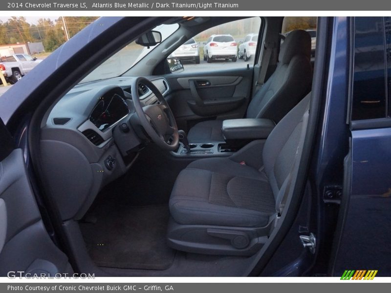 Atlantis Blue Metallic / Dark Titanium/Light Titanium 2014 Chevrolet Traverse LS