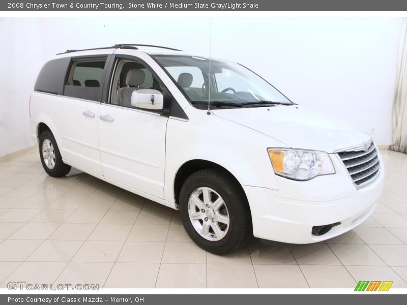 Stone White / Medium Slate Gray/Light Shale 2008 Chrysler Town & Country Touring