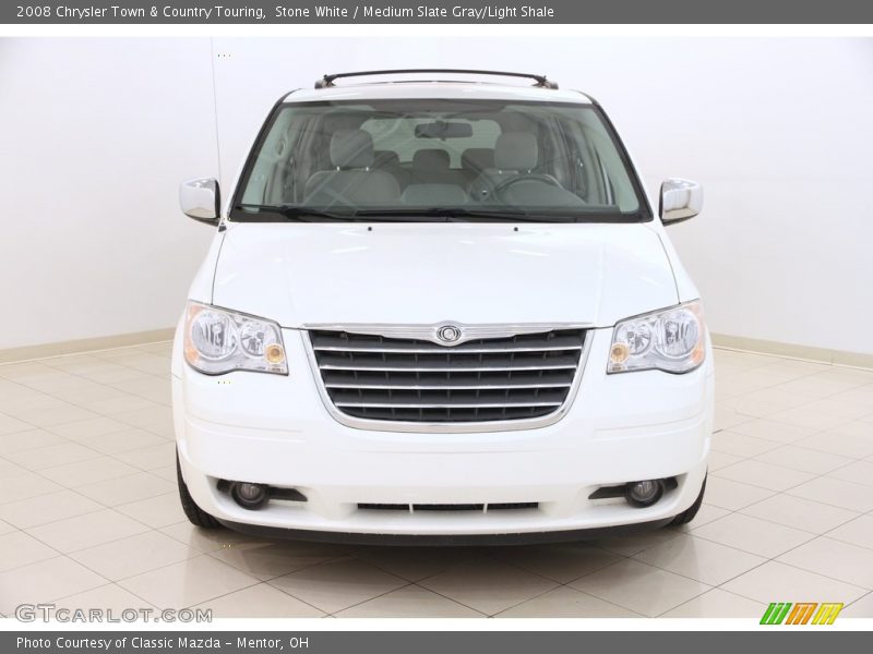 Stone White / Medium Slate Gray/Light Shale 2008 Chrysler Town & Country Touring