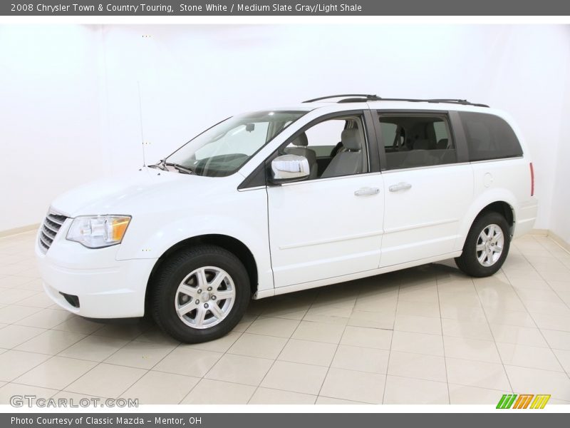 Stone White / Medium Slate Gray/Light Shale 2008 Chrysler Town & Country Touring