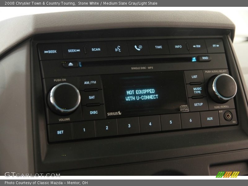 Stone White / Medium Slate Gray/Light Shale 2008 Chrysler Town & Country Touring