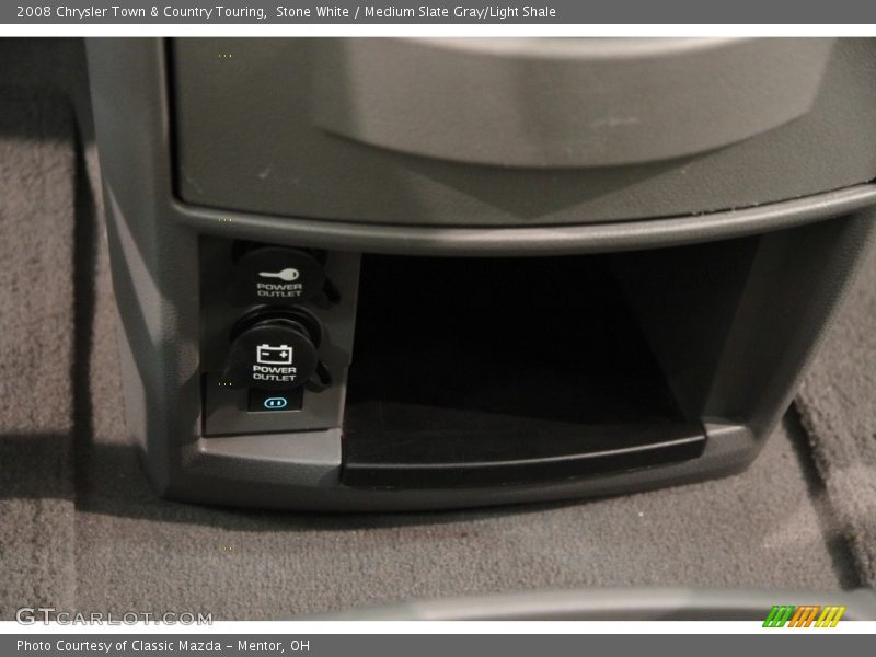 Stone White / Medium Slate Gray/Light Shale 2008 Chrysler Town & Country Touring