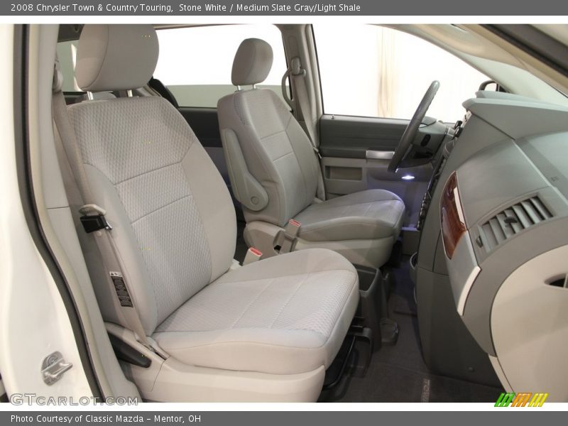 Stone White / Medium Slate Gray/Light Shale 2008 Chrysler Town & Country Touring