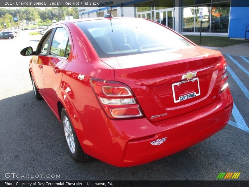 Red Hot / Jet Black 2017 Chevrolet Sonic LT Sedan