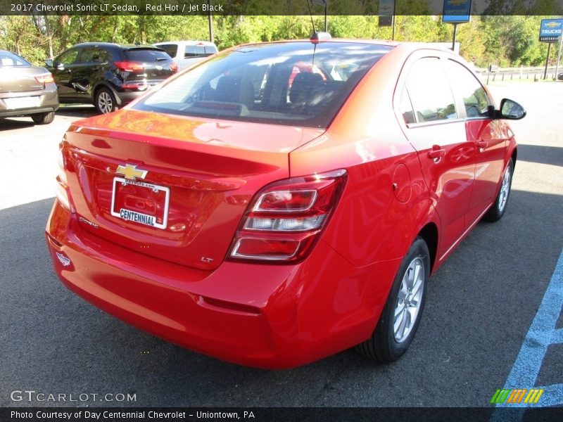Red Hot / Jet Black 2017 Chevrolet Sonic LT Sedan