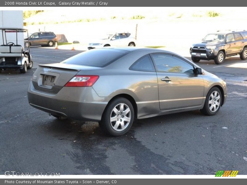 Galaxy Gray Metallic / Gray 2008 Honda Civic LX Coupe