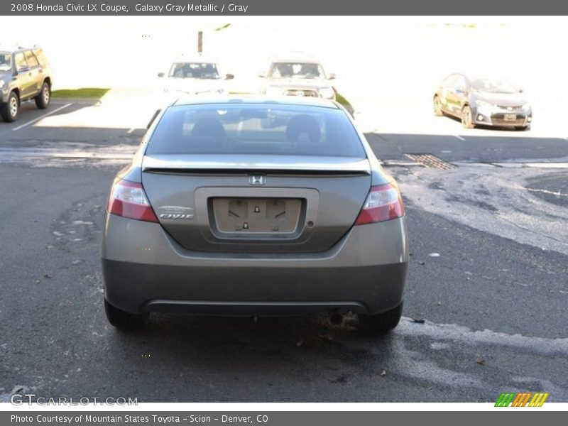 Galaxy Gray Metallic / Gray 2008 Honda Civic LX Coupe