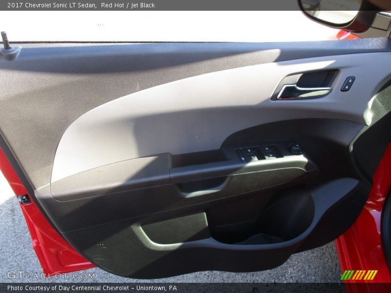 Red Hot / Jet Black 2017 Chevrolet Sonic LT Sedan