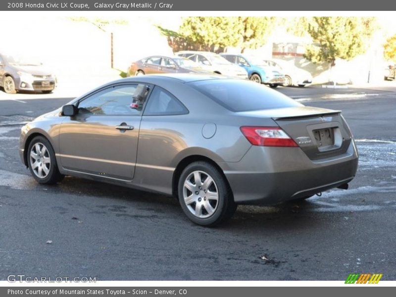 Galaxy Gray Metallic / Gray 2008 Honda Civic LX Coupe