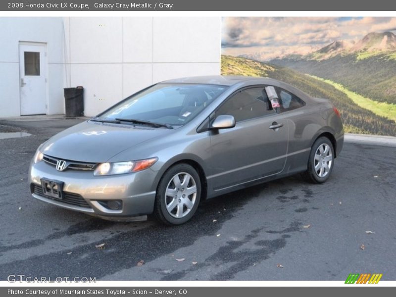 Galaxy Gray Metallic / Gray 2008 Honda Civic LX Coupe