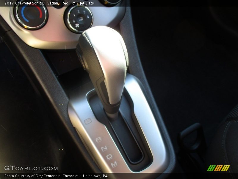 Red Hot / Jet Black 2017 Chevrolet Sonic LT Sedan