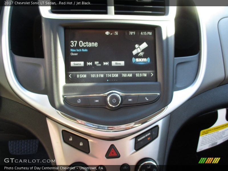 Red Hot / Jet Black 2017 Chevrolet Sonic LT Sedan