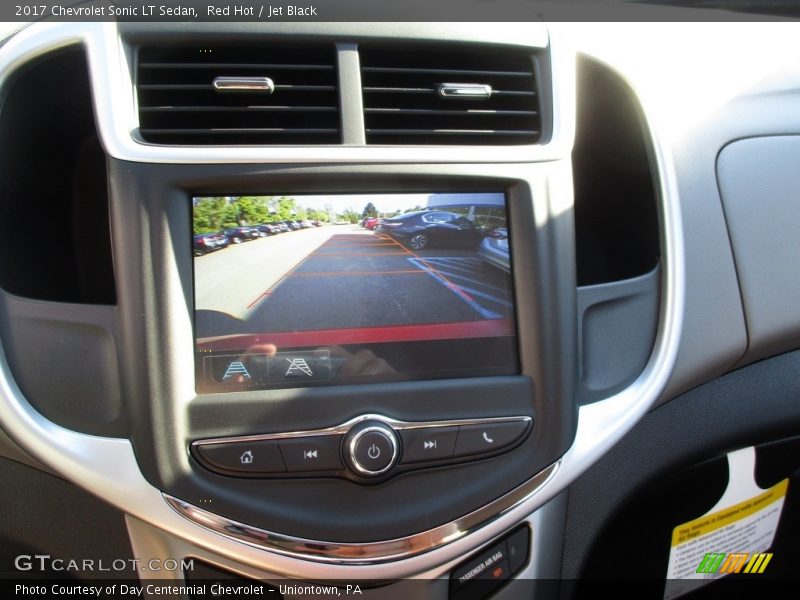 Red Hot / Jet Black 2017 Chevrolet Sonic LT Sedan