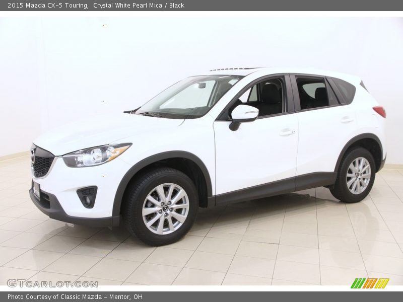 Crystal White Pearl Mica / Black 2015 Mazda CX-5 Touring