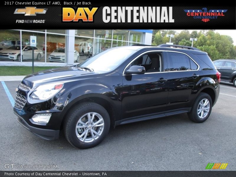 Black / Jet Black 2017 Chevrolet Equinox LT AWD