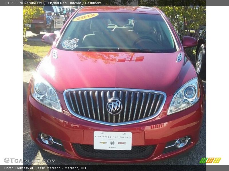 Crystal Red Tintcoat / Cashmere 2012 Buick Verano FWD