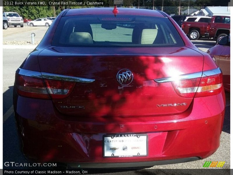 Crystal Red Tintcoat / Cashmere 2012 Buick Verano FWD
