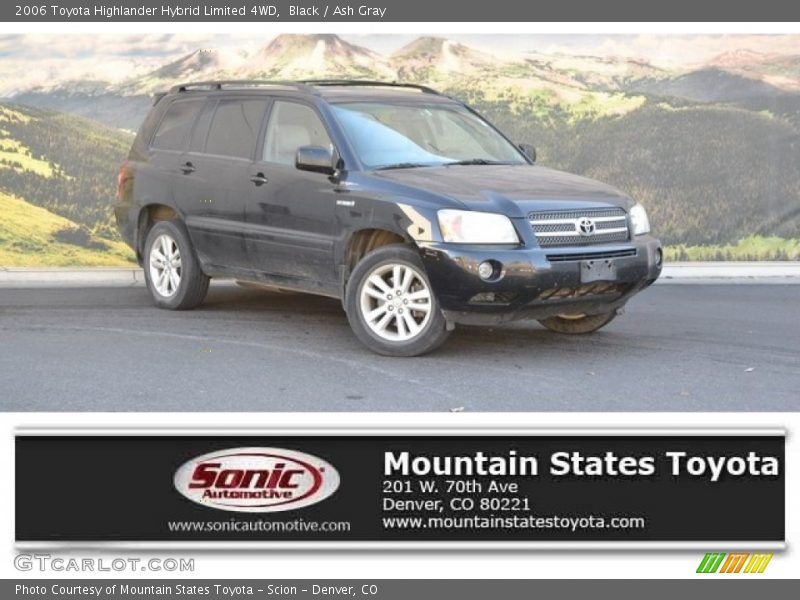 Black / Ash Gray 2006 Toyota Highlander Hybrid Limited 4WD