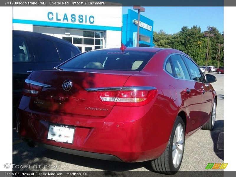 Crystal Red Tintcoat / Cashmere 2012 Buick Verano FWD
