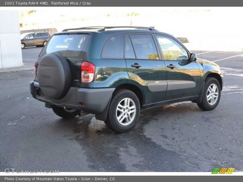 Rainforest Mica / Gray 2001 Toyota RAV4 4WD