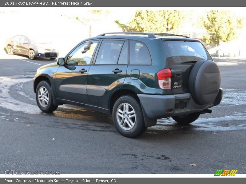 Rainforest Mica / Gray 2001 Toyota RAV4 4WD