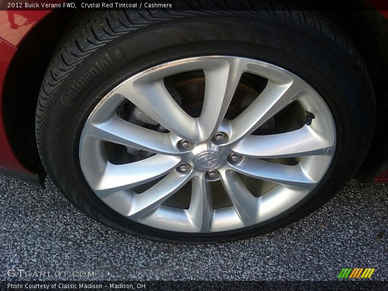 Crystal Red Tintcoat / Cashmere 2012 Buick Verano FWD