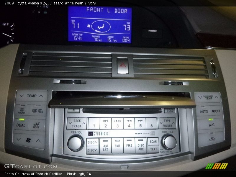 Blizzard White Pearl / Ivory 2009 Toyota Avalon XLS