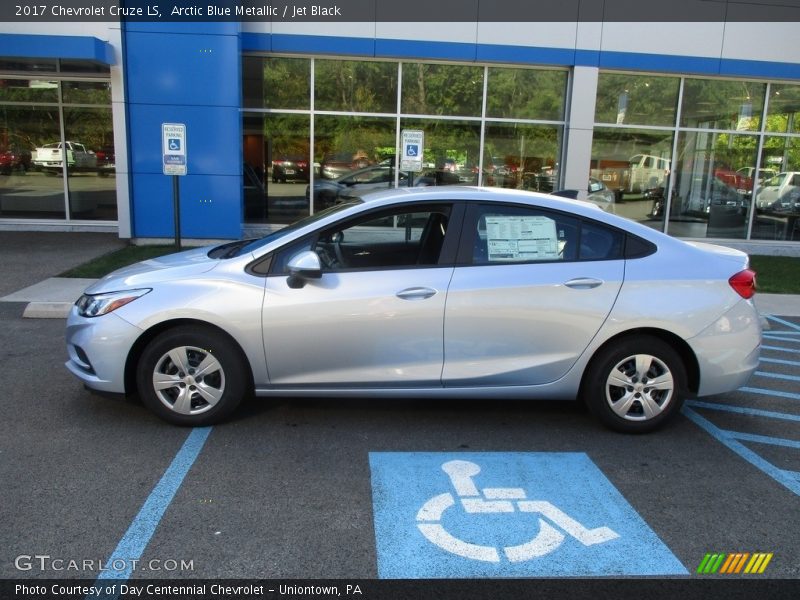 Arctic Blue Metallic / Jet Black 2017 Chevrolet Cruze LS