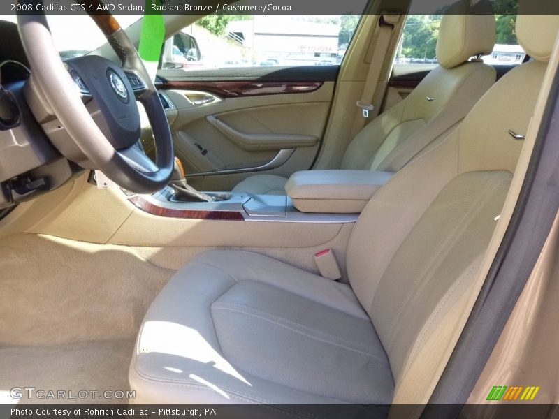 Radiant Bronze / Cashmere/Cocoa 2008 Cadillac CTS 4 AWD Sedan