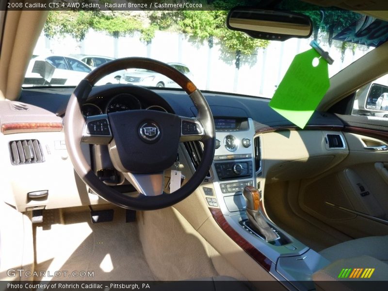 Radiant Bronze / Cashmere/Cocoa 2008 Cadillac CTS 4 AWD Sedan