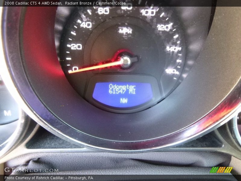 Radiant Bronze / Cashmere/Cocoa 2008 Cadillac CTS 4 AWD Sedan