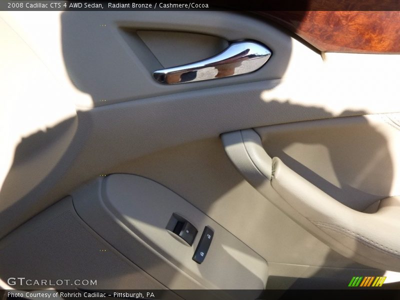 Radiant Bronze / Cashmere/Cocoa 2008 Cadillac CTS 4 AWD Sedan