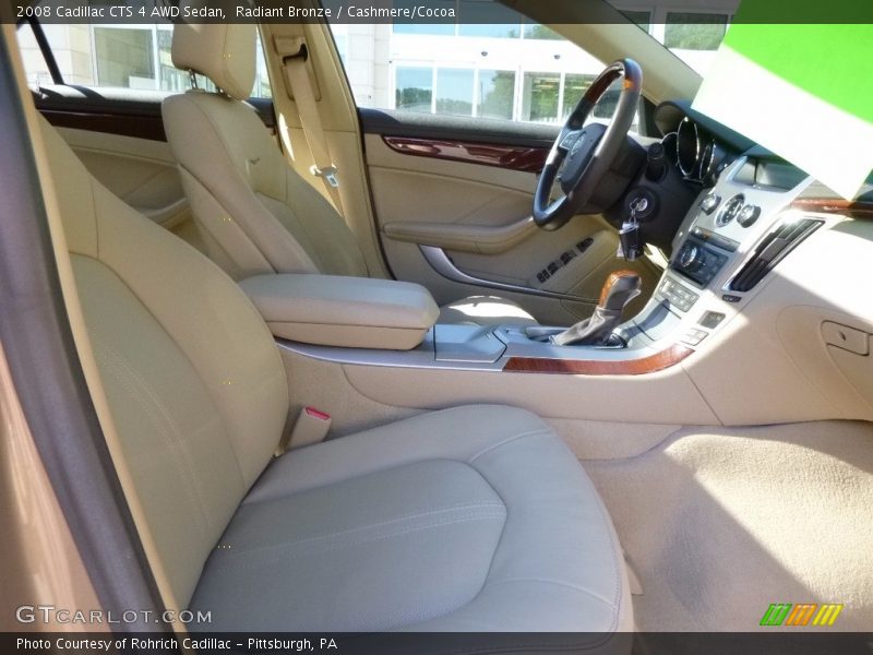 Radiant Bronze / Cashmere/Cocoa 2008 Cadillac CTS 4 AWD Sedan