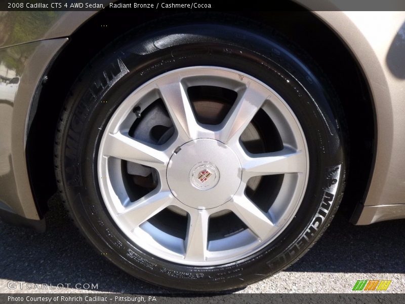 Radiant Bronze / Cashmere/Cocoa 2008 Cadillac CTS 4 AWD Sedan