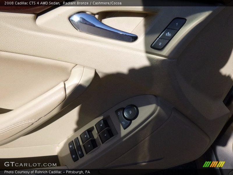 Radiant Bronze / Cashmere/Cocoa 2008 Cadillac CTS 4 AWD Sedan