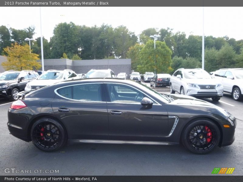 Mahogany Metallic / Black 2013 Porsche Panamera Turbo