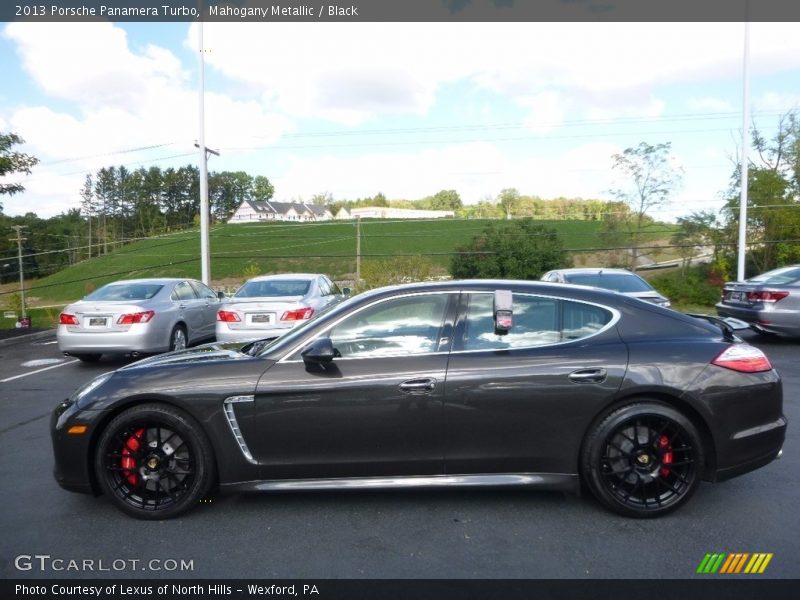 Mahogany Metallic / Black 2013 Porsche Panamera Turbo