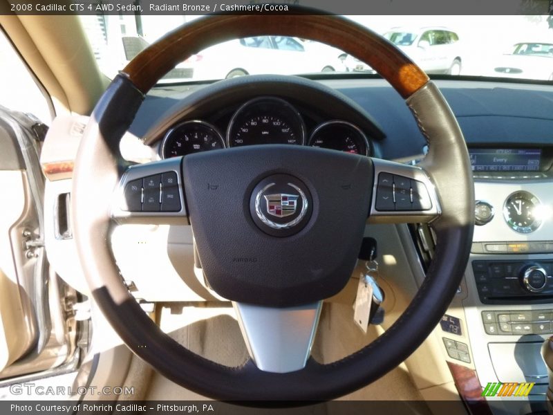 Radiant Bronze / Cashmere/Cocoa 2008 Cadillac CTS 4 AWD Sedan