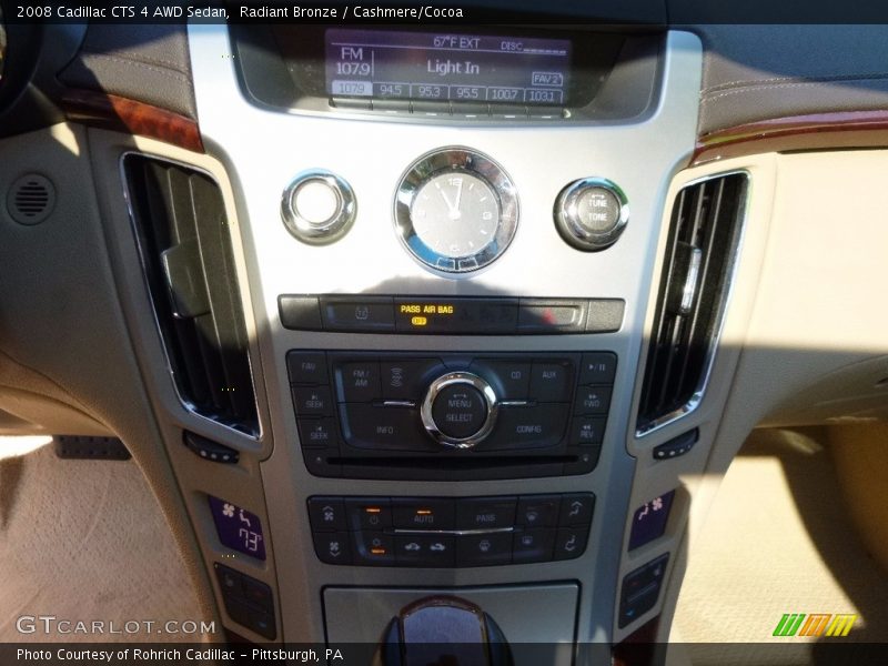 Radiant Bronze / Cashmere/Cocoa 2008 Cadillac CTS 4 AWD Sedan