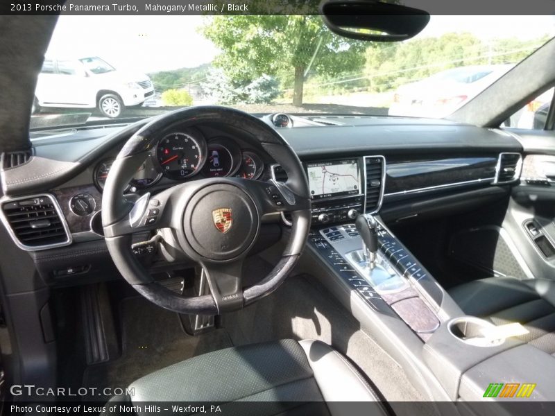 Mahogany Metallic / Black 2013 Porsche Panamera Turbo