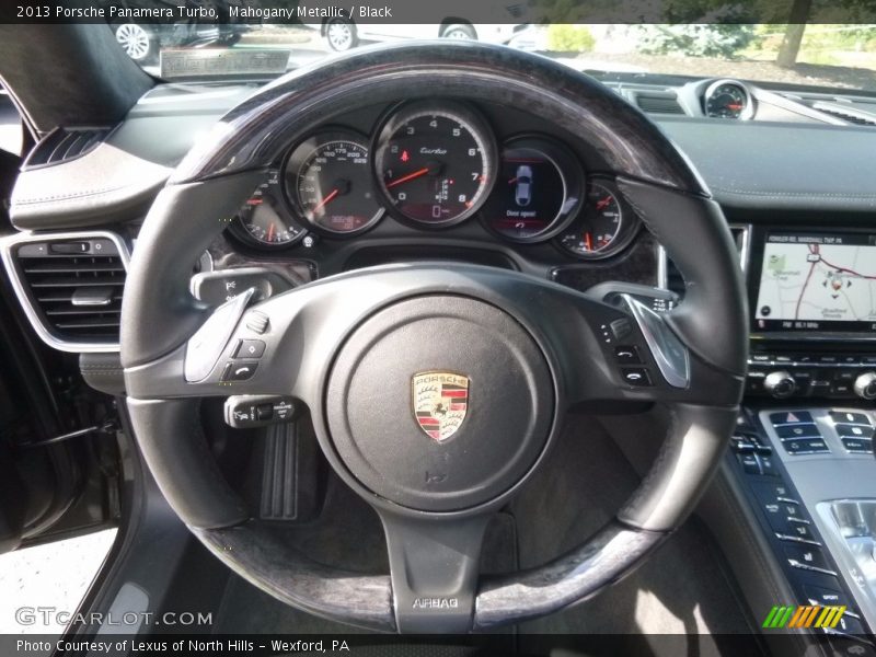 Mahogany Metallic / Black 2013 Porsche Panamera Turbo